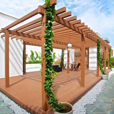 ราคาดี การปรับปรุงผสมไม้พลาสติก Pergola WPC การบํารุงรักษาที่ต่ํา ออนไลน์