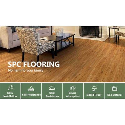 ราคาดี อาคารหรู SPC Flooring ด้านใน SPC พล็อคพื้น BP เนื้อผง ออนไลน์
